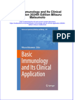 Full Chapter Basic Immunology and Its Clinical Application 2024Th Edition Mitsuru Matsumoto PDF
