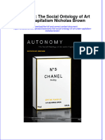 Download textbook Autonomy The Social Ontology Of Art Under Capitalism Nicholas Brown ebook all chapter pdf 