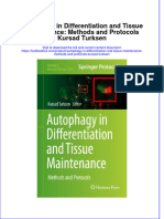 Download textbook Autophagy In Differentiation And Tissue Maintenance Methods And Protocols Kursad Turksen ebook all chapter pdf 