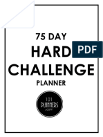 75 Day Hard Challenge Planner