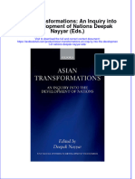 Download pdf Asian Transformations An Inquiry Into The Development Of Nations Deepak Nayyar Eds ebook full chapter 