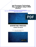 Download pdf Autofrettage Processes Technology And Modelling 1St Edition Uday S Dixit Author ebook full chapter 
