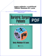 Download textbook Bariatric Surgery Patients A Nutritional Guide 1St Edition Wedman St Louis ebook all chapter pdf 
