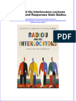 Download textbook Badiou And His Interlocutors Lectures Interviews And Responses Alain Badiou ebook all chapter pdf 