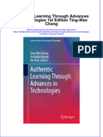 Download textbook Authentic Learning Through Advances In Technologies 1St Edition Ting Wen Chang ebook all chapter pdf 