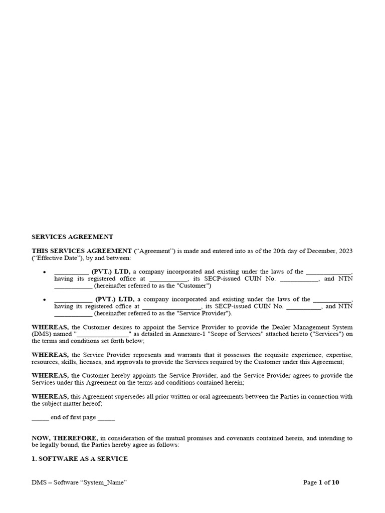 Software Rental Agreement | PDF | Indemnity | Legal Liability