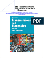 PDF Automatic Transmissions and Transaxles 7Th Edition James D Halderman Ebook Full Chapter