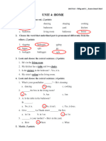 TEST Unit 4 - ANSWER KEY