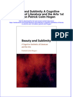 Textbook Beauty and Sublimity A Cognitive Aesthetics of Literature and The Arts 1St Edition Patrick Colm Hogan Ebook All Chapter PDF