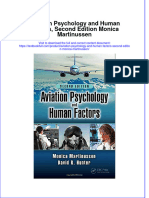 Textbook Aviation Psychology and Human Factors Second Edition Monica Martinussen Ebook All Chapter PDF
