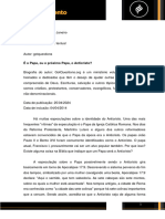 L06 - É o Papa, Ou o Próximo Papa, o Anticristo - Textual - Verônica de Souza