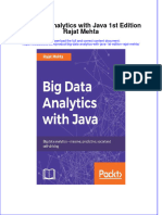 Download textbook Big Data Analytics With Java 1St Edition Rajat Mehta ebook all chapter pdf 