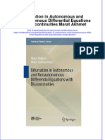 Download textbook Bifurcation In Autonomous And Nonautonomous Differential Equations With Discontinuities Marat Akhmet ebook all chapter pdf 