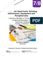 Tle7 8 Q1mod2 Maintain Hand Tools-Equipment Paraphernalia Altea Ramos v1