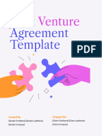 Joint Venture Agreement Template