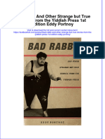 Textbook Bad Rabbi and Other Strange But True Stories From The Yiddish Press 1St Edition Eddy Portnoy Ebook All Chapter PDF