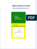 Download textbook Basic Algebra Anthony W Knapp ebook all chapter pdf 