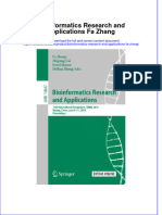 Textbook Bioinformatics Research and Applications Fa Zhang Ebook All Chapter PDF