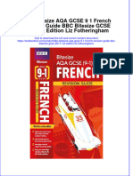 Download textbook Bbc Bitesize Aqa Gcse 9 1 French Revision Guide Bbc Bitesize Gcse 2017 1St Edition Liz Fotheringham ebook all chapter pdf 