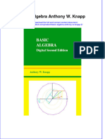 Textbook Basic Algebra Anthony W Knapp 2 Ebook All Chapter PDF
