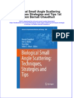 Download textbook Biological Small Angle Scattering Techniques Strategies And Tips 1St Edition Barnali Chaudhuri ebook all chapter pdf 