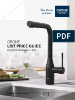 GROHE List Price Guide