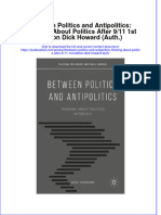 Download textbook Between Politics And Antipolitics Thinking About Politics After 9 11 1St Edition Dick Howard Auth ebook all chapter pdf 