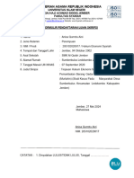 Formulir Pendaftaran Ujian Skripsi