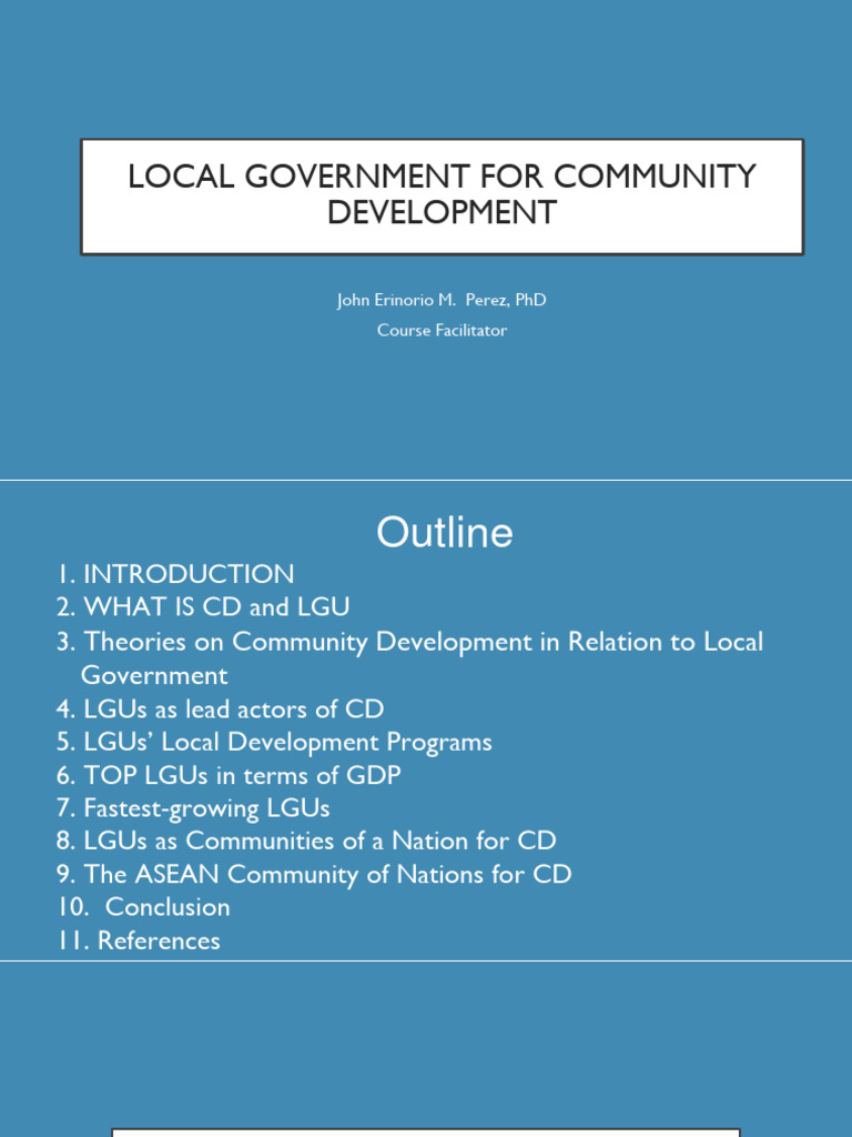 Local Gov & Community Development | PDF | Political Science