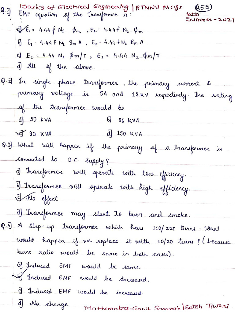 Basic of Electrical Engineering PDF.... | PDF