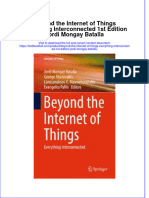 Textbook Beyond The Internet of Things Everything Interconnected 1St Edition Jordi Mongay Batalla Ebook All Chapter PDF