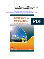 PDF Basic Civil and Mechanical Engineering 1St Edition G Shanmugam Ebook Full Chapter