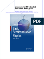 Textbook Basic Semiconductor Physics 3Rd Edition Chihiro Hamaguchi Ebook All Chapter PDF