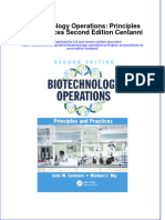 Textbook Biotechnology Operations Principles and Practices Second Edition Centanni Ebook All Chapter PDF