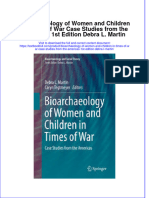 Textbook Bioarchaeology of Women and Children in Times of War Case Studies From The Americas 1St Edition Debra L Martin Ebook All Chapter PDF