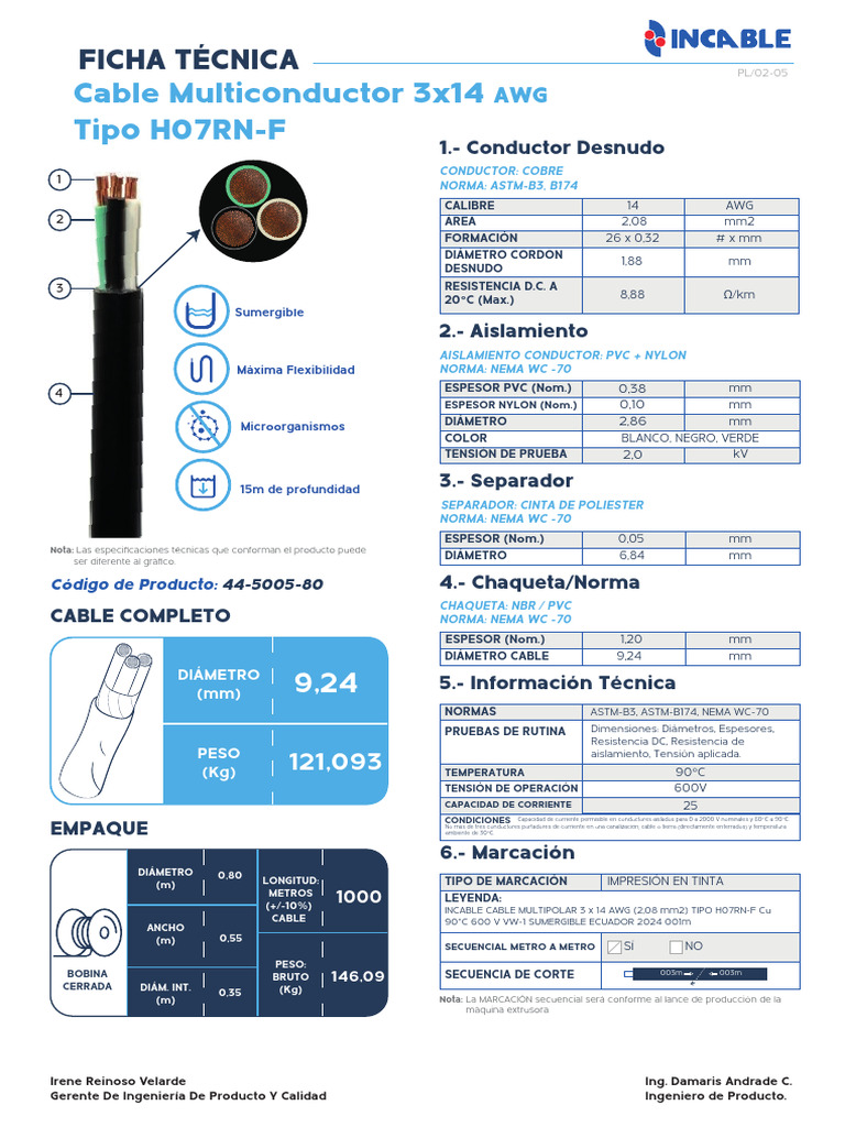 Cable Armorflex 3x14 AWG Técnico | PDF | Ingenieria Eléctrica ...