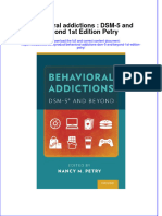 Download textbook Behavioral Addictions Dsm 5 And Beyond 1St Edition Petry ebook all chapter pdf 