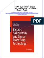 Download textbook Bistatic Sar System And Signal Processing Technology 1St Edition Robert Wang ebook all chapter pdf 