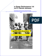 Textbook Blacktino Queer Performance 1St Edition E Patrick Johnson Ebook All Chapter PDF