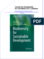 Textbook Biodiversity For Sustainable Development 1St Edition K P Laladhas Ebook All Chapter PDF