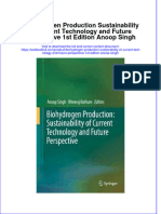 Textbook Biohydrogen Production Sustainability of Current Technology and Future Perspective 1St Edition Anoop Singh Ebook All Chapter PDF