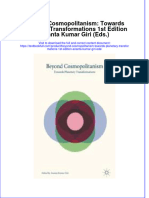 Download textbook Beyond Cosmopolitanism Towards Planetary Transformations 1St Edition Ananta Kumar Giri Eds ebook all chapter pdf 