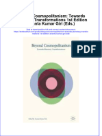 Textbook Beyond Cosmopolitanism Towards Planetary Transformations 1St Edition Ananta Kumar Giri Eds Ebook All Chapter PDF