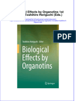 Download textbook Biological Effects By Organotins 1St Edition Toshihiro Horiguchi Eds ebook all chapter pdf 