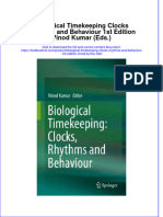 Download textbook Biological Timekeeping Clocks Rhythms And Behaviour 1St Edition Vinod Kumar Eds ebook all chapter pdf 