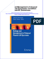 Download textbook Biology And Management Of Unusual Plasma Cell Dyscrasias 1St Edition Todd M Zimmerman ebook all chapter pdf 