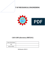 5th Sem CAD-CAM Lab Manual