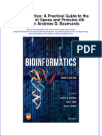 Download full chapter Bioinformatics A Practical Guide To The Analysis Of Genes And Proteins 4Th Edition Andreas D Baxevanis pdf docx