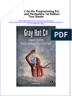 Download pdf Black Hat Go Go Programming For Hackers And Pentesters 1St Edition Tom Steele ebook full chapter 
