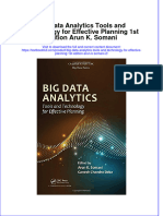 Textbook Big Data Analytics Tools and Technology For Effective Planning 1St Edition Arun K Somani 2 Ebook All Chapter PDF